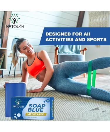 Antifungal Medicated Soap Bar | Tea Tree Oil Body Soap for Athletes Foot Jock Itch Ringworm & Yeast Infection Treatment | Natural Eucalyptus & Lavender Oil - Buy Online on GoSupps.com