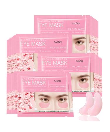 Ruzzut Under Eye Patches -30 Pairs Sakura Essence Eye Masks Eye Patches for Puffy Eyes Reducing Dark Circles Anti-Aging&Refreshing Moisturizing Eye Pads Eye Mask for Face Moisturizer Treatment Sakura Pink - Buy Online on GoSupps.com