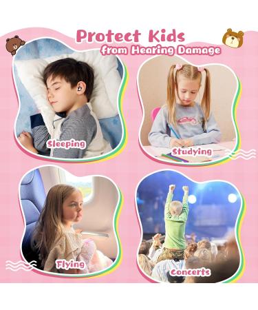 Kids Ear Plugs - Reusable Noise Cancelling for Ages 6-12 Silicone Ear Protection for Concerts Flying School & Playtime (2 Pairs - Orange - Buy Online on GoSupps.com