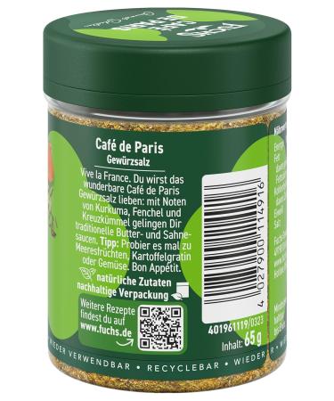 Fuchs Gourmet Selection Caf de Paris Seasoning Salt - 65g | International Shipping Available - Buy Online on GoSupps.com
