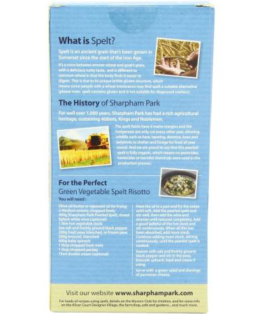 Sharpham Park Organic Pearled Spelt 500G - Buy Online on GoSupps.com