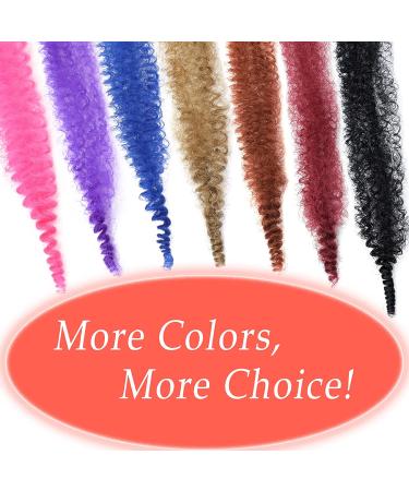 10 Inch Marley Hair 7 Packs for Faux Locs & Crochet Hair | Pre Separated Springy Afro Twist | Synthetic Extensions - 1B - Buy Online on GoSupps.com