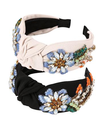 Qianxuan Rhinestone Crystal Headband for Women - Handmade Diamond Fashion Hair Accessories - Buy Online on GoSupps.com