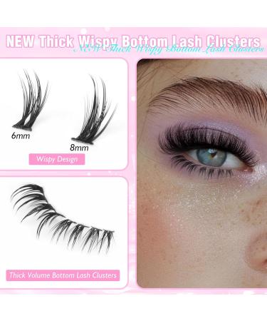 Winifred Bottom Lash Clusters - Thick Volume Lower Lash Extensions (168pcs) | DIY Individual Lashes for Stunning Eye Looks - Buy Online on GoSupps.com