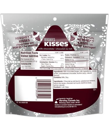 HERSHEY KISSES Milk Chocolate with Red Green & Silver Foil - Christmas Candy Stocking Stuffers 180g - Buy Online on GoSupps.com