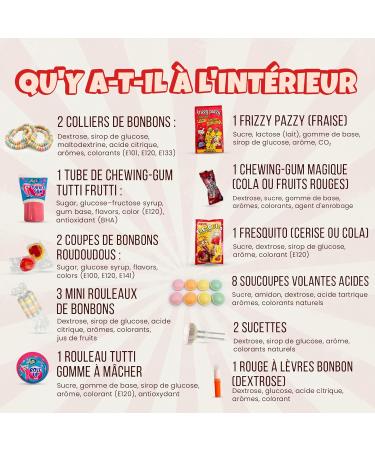  123bonbon Mini Box of 80s Sweets - 13 different flavors to rediscover the joy of 80s sweets - 300g assortment of candies - Buy Online on GoSupps.com