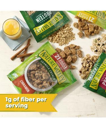 Nature Valley Cinnamon Granola Crunch 16 oz - Healthy Snack & Breakfast Option - Buy Online on GoSupps.com