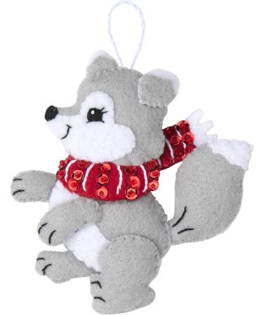Bucilla Christmas Dogs Felt Applique Ornament Kit - Set of 6 | Holiday Craft Supplies - Buy Online on GoSupps.com