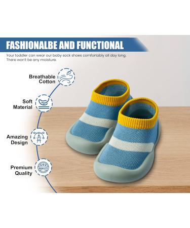 Dookeh Baby Shoes Soft Sole Sneakers 12-18 Months - Blue - Buy Online on GoSupps.com
