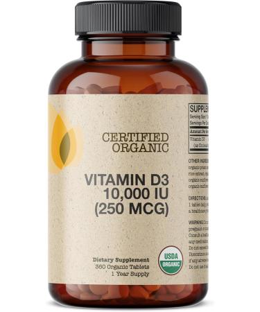 Futurebiotics Vitamin D3 10 000 IU (250 MCG) Supports a Healthy Immune Response Helps Maintain Strong Bones and Muscles 360 Organic Tablets 360 Count (Pack of 1) - Buy Online on GoSupps.com