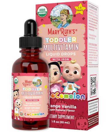 MaryRuth's USDA Organic Cocomelon Multivitamin & Omega-3 Bundle for Toddlers | Immune Support & Cognitive Function | Iron & Multiminerals for Healthy Development - Buy Online on GoSupps.com