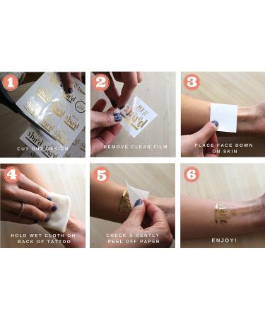 Bachelorette Bride to Be Nautical Temporary Tattoos - 100+ Gold Metallic Designs - Bride's Crew, Nauti Bride, Last Fling - Perfect for Engagement & Bachelorette Party - Waterproof & Nontoxic - Buy Online on GoSupps.com