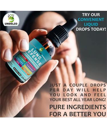 LUNG DEFENSE Herbal Extract - 8-in-1 Blend for Lung Cleanse & Immune Support - 2 Fl Oz Liquid Supplement - Buy Online on GoSupps.com