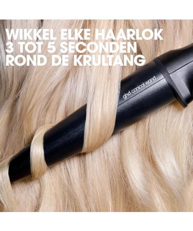 ghd Curling Iron ghd Chronos Curve Conical Wand Black From natural curls with a beach look effect Styling that is no less than 3 times faster without Extreme Heat All hair types and lengths - Buy Online on GoSupps.com