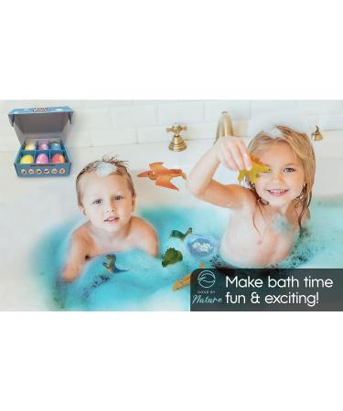 Dino Egg Bath Bombs 6 Pack with surprise dinosaur Inside! 100% Child safe ! - Buy Online on GoSupps.com