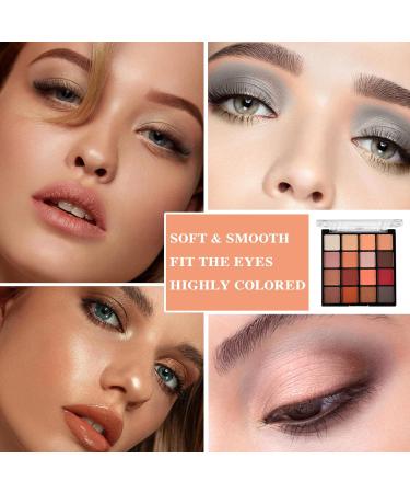 16 Colors Eyeshadow Palette Matte Nude Eye Makeup Palette Ultra-Blendable Long Lasting High Pigmented Waterproof Nudes Neutral Smooth Eye Shadow Palette for Women Natural Charming Looking #03 16 Colors 3# - Buy Online on GoSupps.com