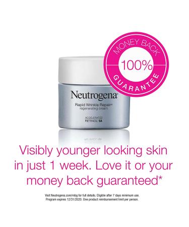 Neutrogena Rapid Wrinkle Repair Retinol Face Moisturizer - Anti-Aging Cream with Hyaluronic Acid (Pack of 12) - Buy Online on GoSupps.com