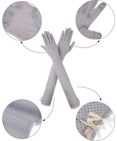 Chuangdi Women UV Sun Protection Driving Gloves - 2 Pairs Touchscreen Arm Sun Block Gloves for Outdoor Sports - Color Set 1 - Buy Online on GoSupps.com