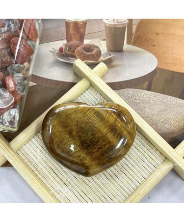 Xianvxi 1.8 Tiger Eye Healing Crystal Heart Stone | Reiki Gemstone for Love & Anxiety Relief | Perfect Valentine's Day Gift - Buy Online on GoSupps.com