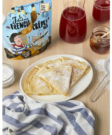Farin'UP Non-GMO French Cr pes Mix - 21.16 oz - Makes 20 Crepes | Just Add Milk - Buy Online on GoSupps.com
