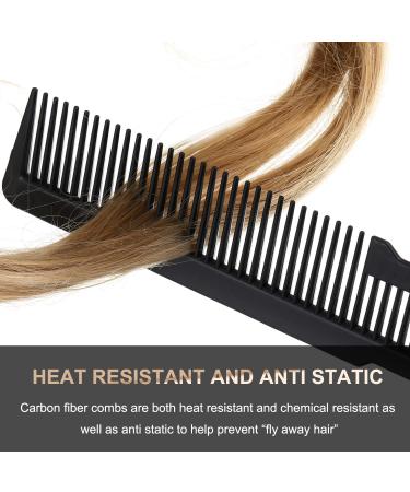 6-Piece Professional Hair Cutting Comb Set - Ideal for Stylists and Barbers - Black - Buy Online on GoSupps.com