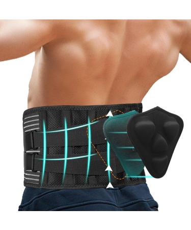 Back Brace for Lower Back Pain Women & Men Adjustable Back Support Belt Lower Back Pain Relief Lower Back Brace Breathable Lumbar Support with Lumbar Pad Giving Better Stable Support(Large)