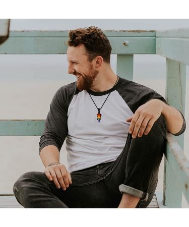 MAIBAOTA Natural Crystal Stone Pointed Necklace | Healing Gemstone Quartz Jewelry | Adjustable Rope | 7 Chakra | Men Women - Buy Online on GoSupps.com