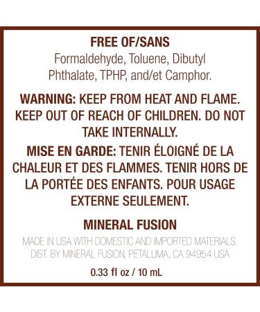 Mineral Fusion Nail Polish Gel Top Coat 0.33 Ounce - Pack of 2 (Packaging May Vary) - 0.34 Fl Oz x 2 - Buy Online on GoSupps.com