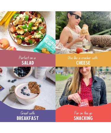 Healthy Snacks by Pep & Lekker - Baked Seed Snacks - Cumin & Linseed (12 x 30g) - Plant-Based Snacks - No Added Sugar - High Fibre - Vegan - Buy Online on GoSupps.com
