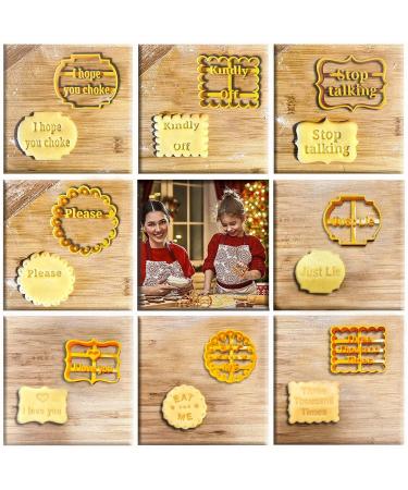 Cookie Molds with Good Wishes  Funny Cookie Cutters   Cookie Cutter Sets for Baking Different Shapes Baking Diy Cookie Suitable for Kitchen DIY Can Be Used by Both Men and Women