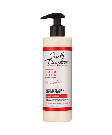 Curly Hair Products by Carol's Daughter, Hair Milk Sulfate Free Cleansing Conditioner For Curls, Coils and Waves, with Agave and Shea Butter, Sulfate Free Co Wash, 12 Fl Oz (Packaging May Vary)