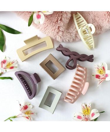 Elemensse Hair Claw Clips Variety Pack - Assorted Sizes & Colors for Women - Ideal for Thin & Thick Hair - Buy Online on GoSupps.com