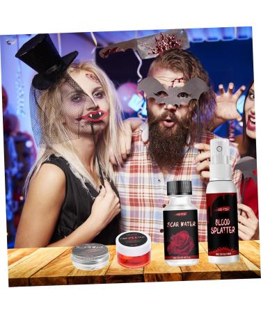 Minkissy 2 Sets Scar Wax - Halloween Makeup Skin Wax for Realistic Fake Scars & Wounds | Best Cosmetic Wax Kit for Halloween Blood Effects - Buy Online on GoSupps.com