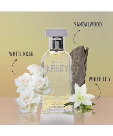 Novo Infinity for Women - 3.4 Fluid Ounce Eau De Parfum Spray Refreshing Mix of Citrus Floral & Musk Fragrances Smell Fresh All Day Long Lovely Gift Occasions - Buy Online on GoSupps.com