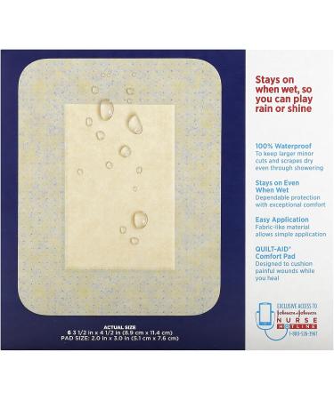 Buy Band-Aid Brand Water Block Flex 100% Waterproof Adhesive Bandage Pads - Large 6 ct | Fast International Shipping - Buy Online on GoSupps.com