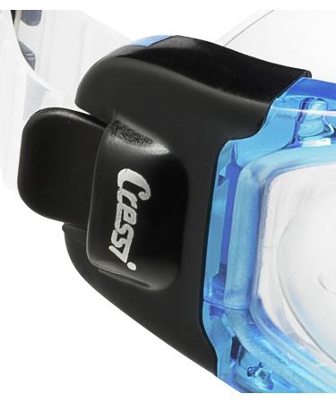 Cressi Galileo Adult Swim Goggles | Tempered Glass Lenses | No Distortion | Made in Italy | Clear/Aquamarine - Buy Online on GoSupps.com