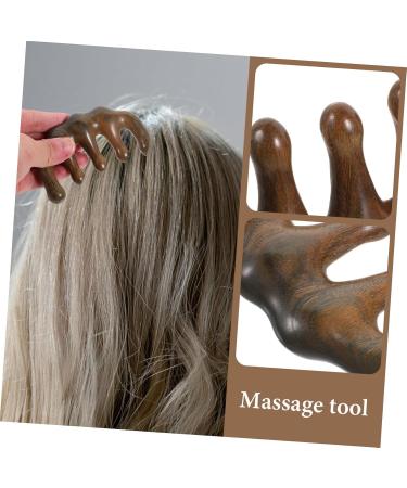 Moluckfu Sandalwood Comb Body Massager - Acupressure Massage Tool for Relaxation & Scalp Care - Buy Online on GoSupps.com