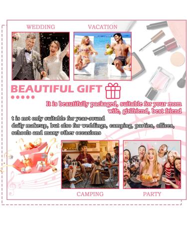 Liquid Foundation Full Coverage Foundation & Loose Setting Powder Set with Foundation Brush and Makeup Sponge Breathable Face Powder Long Lasting Waterproof Oil Control Concealer - Buy Online on GoSupps.com