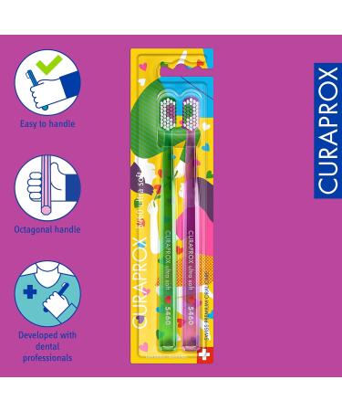 Curaprox CS 5460 Ultra-Soft Toothbrush Set Special Edition Love 2023 - 2 Pack - Buy Online on GoSupps.com