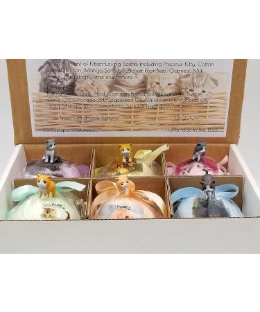 Spa Pure Kittens in Basket - 6 Adorable Hidden Kittens Bath Bomb XL 5 oz (6 Count) Multicolor Pack - Buy Online on GoSupps.com