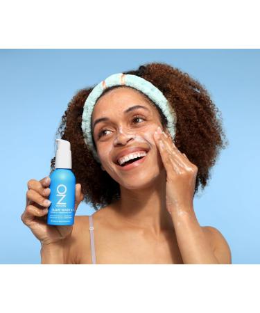 OZNaturals Glow Wash - Anti-Aging Face Wash with Hyaluronic Acid & Vitamin C for Brighter Plumper Skin - 3 oz | Shop Worldwide - Buy Online on GoSupps.com
