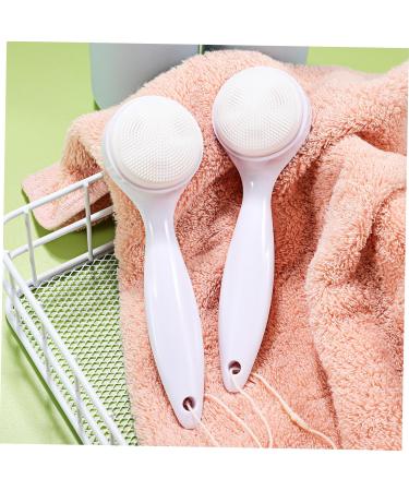 FRCOLOR 2pcs Silicone Cleansing Brush - Facial Scrubber & Skin Care Tool for Deep Cleansing Exfoliation & Massage - Buy Online on GoSupps.com