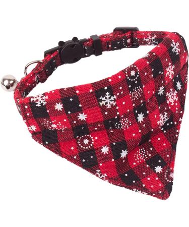 ADOGGYGO Christmas Cat Collar Set: 2 Pack Breakaway Collars with Bell & Removable Bandana - Buy Online on GoSupps.com