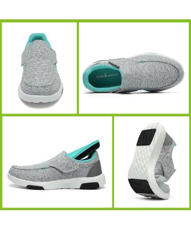 OrthoComfoot Women s Slip-On Shoes for Plantar Fasciitis | Comfortable Orthopedic Sneakers with Arch Support | Grey Size 8 - Buy Online on GoSupps.com