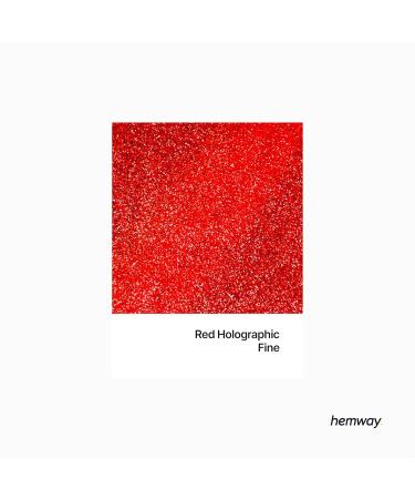 Hemway Ultra-Shine Red Holographic Glitter 100g | Fine 1/64 (375 Micron) for Crafts & DIY - International Shipping Available - Buy Online on GoSupps.com