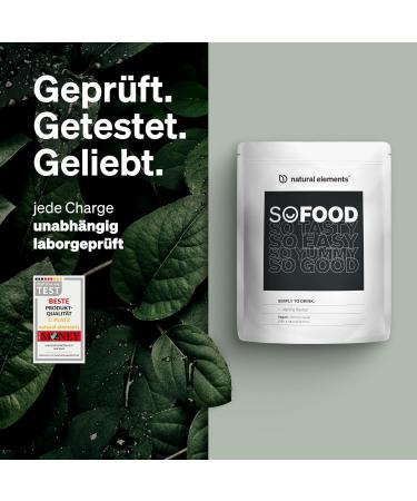 Buy So Food Vegan Meal Replacement - Vanilla - 27g Protein 10 Meals Essential Vitamins & Minerals - Made in Germany - Buy Online on GoSupps.com