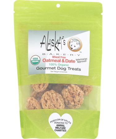 Alaska's, Biscuits Oatmeal Date Organic, 6 Ounce
