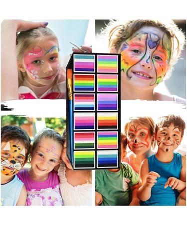 Face Paint Kit - Water-Based Stain-Proof Body Paint | 12-Layer Paint with 12 Grids | Includes Brush Markers for Fine Details | Paint For - Buy Online on GoSupps.com