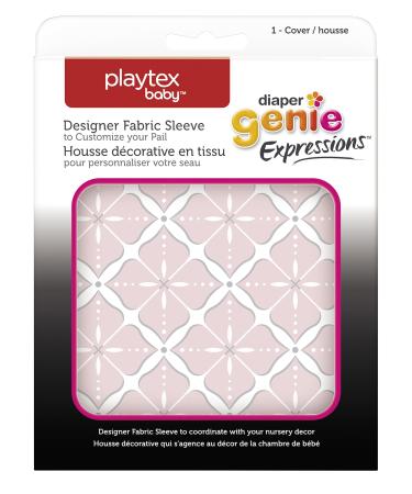 Playtex Diaper Genie Expressions Diaper Pail Fabric Sleeve, Pink Starburst
