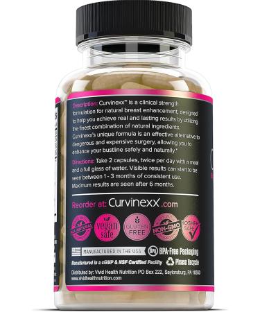CURVINEXX (3 Bottles) - Natural Breast Toning and Firming Supplement. Lift Firm and Enhance your Bust Naturally... - Buy Online on GoSupps.com